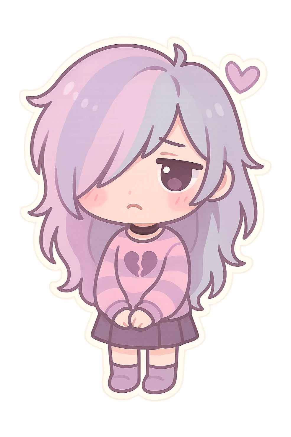 pastel emo object sticker