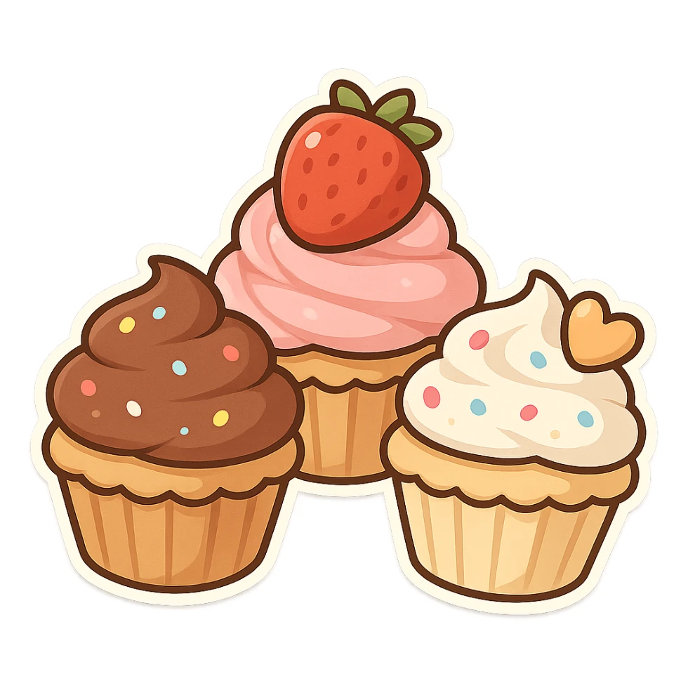 cupcakes sticker