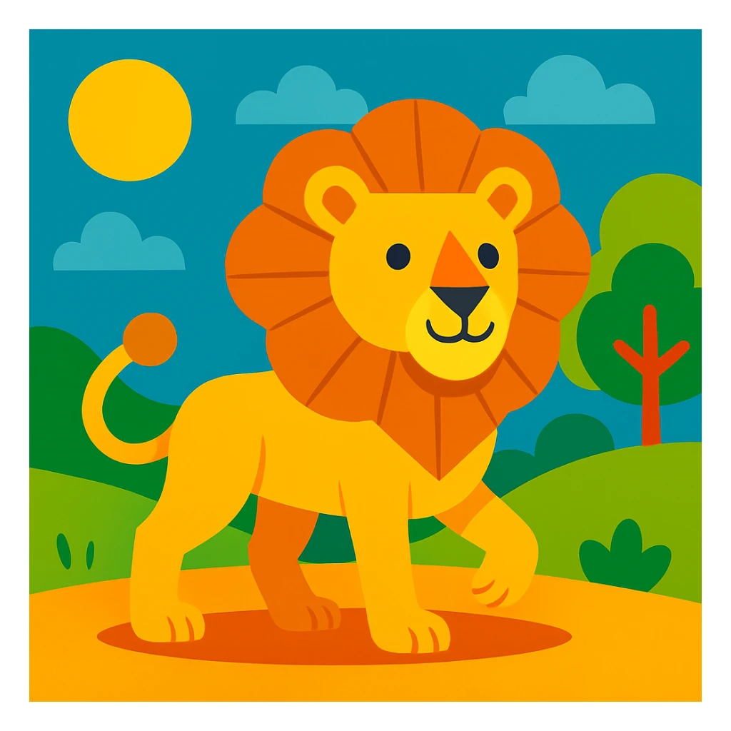 Lion sticker