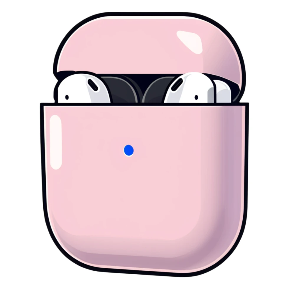 pink airpods max headphones sticker