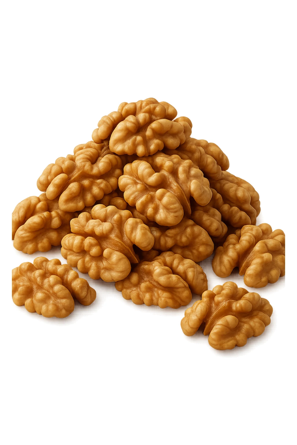 montagna di noci sbucciate, iperrealistici 4k sticker