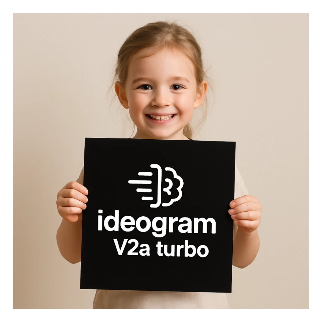 make image of a child holding a poster of this image sticker