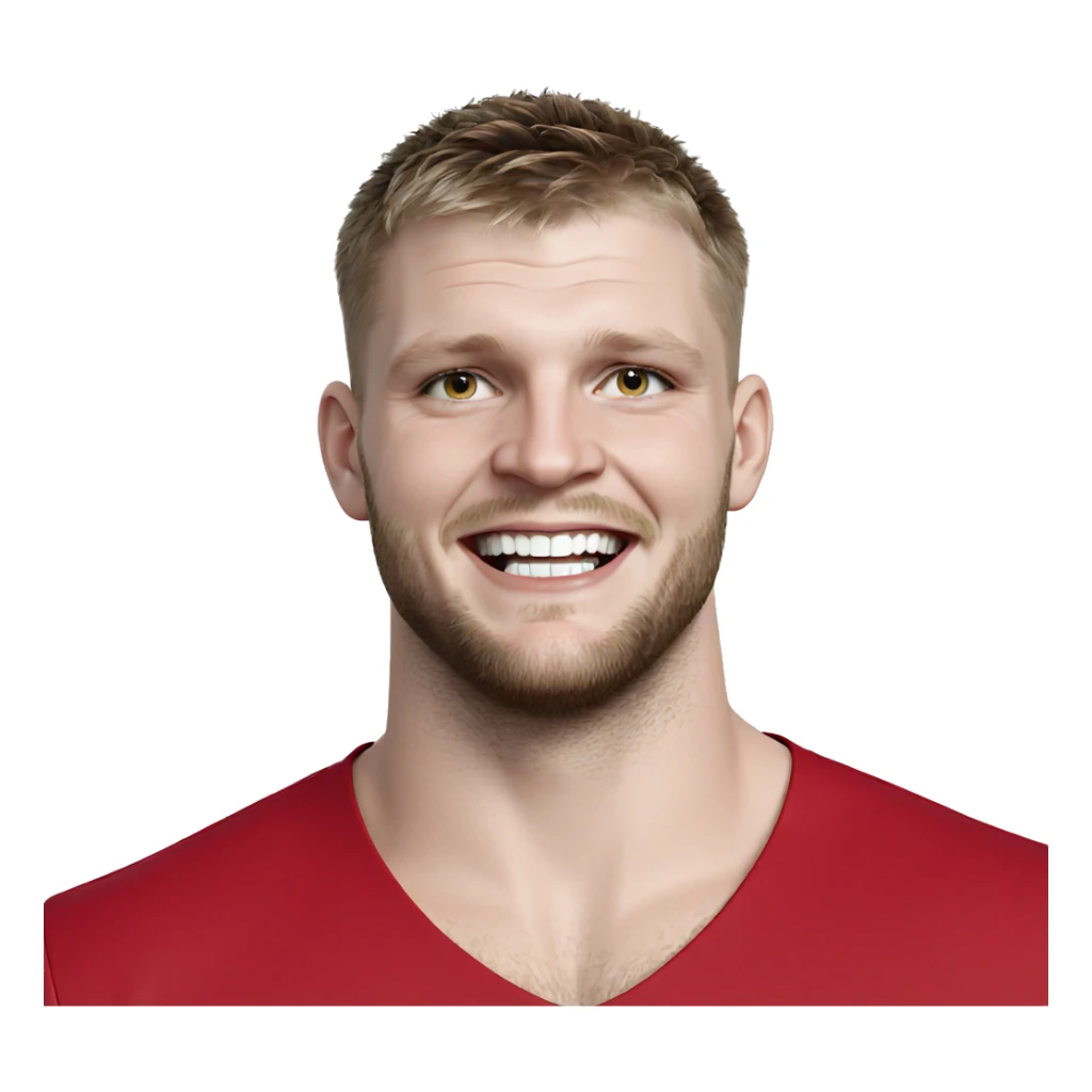 smiling boy with beard portrait sticker