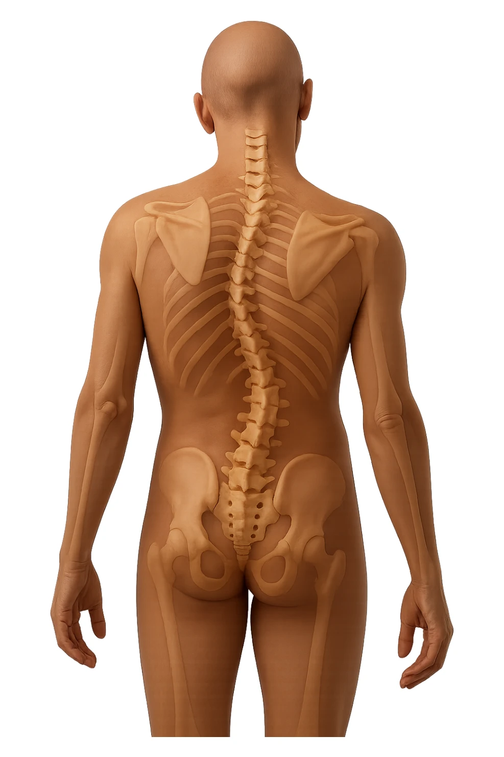 fai immagine identica ma iperrealistico 4k, postura storta con spina dorsale storta sticker