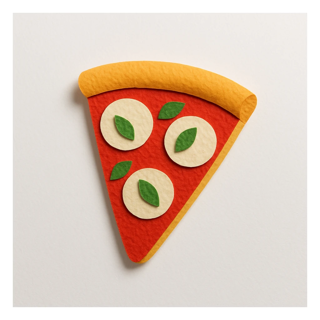 slice of margherita pizza sticker