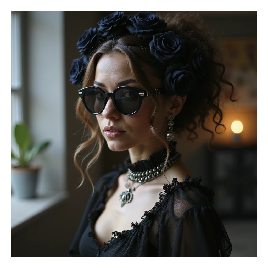 gothic accessories, photorealistic style, variation 1 sticker