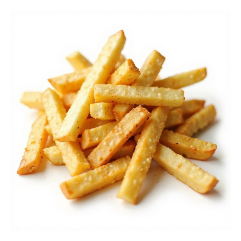 realistic natural detailed isolated french fries without background sticker