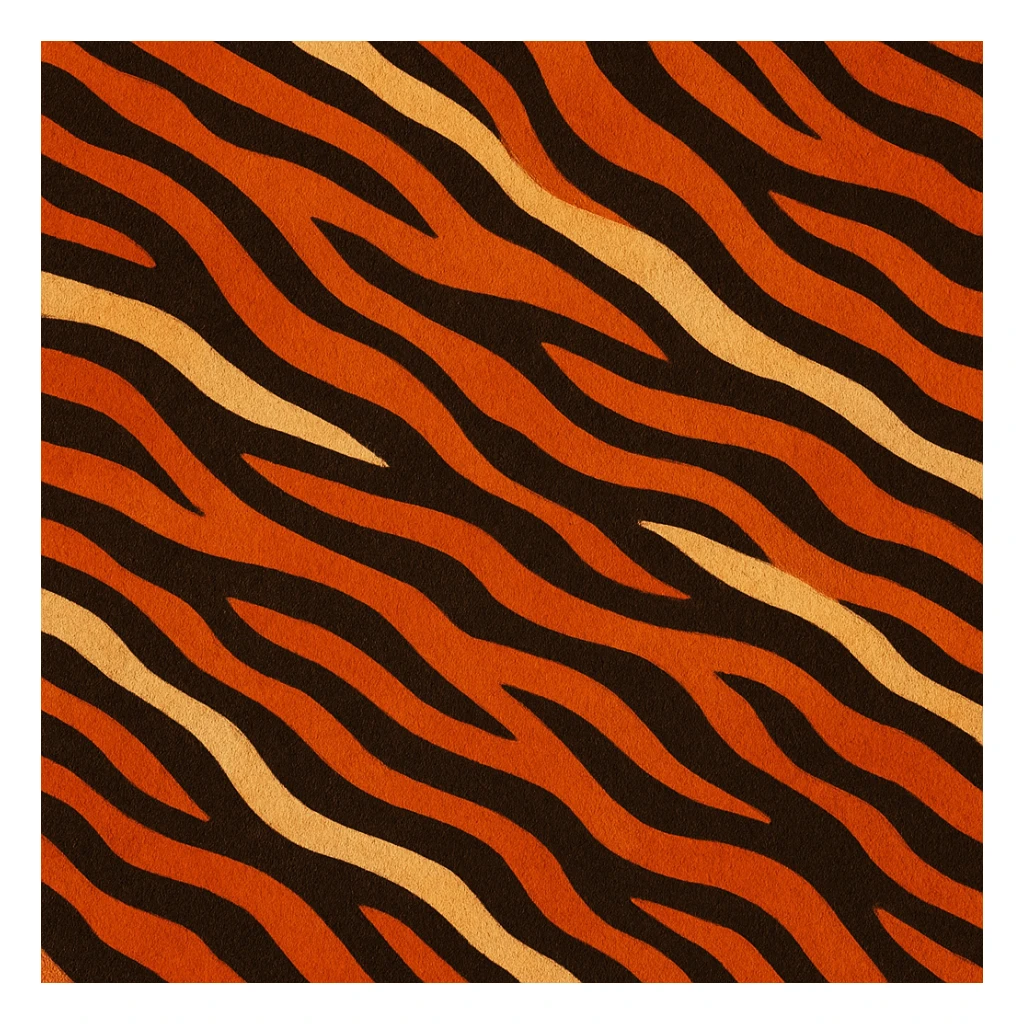 tiger print pattern in autumn colors, orange brown beige palette, abstract seamless texture, bold stylish background sticker