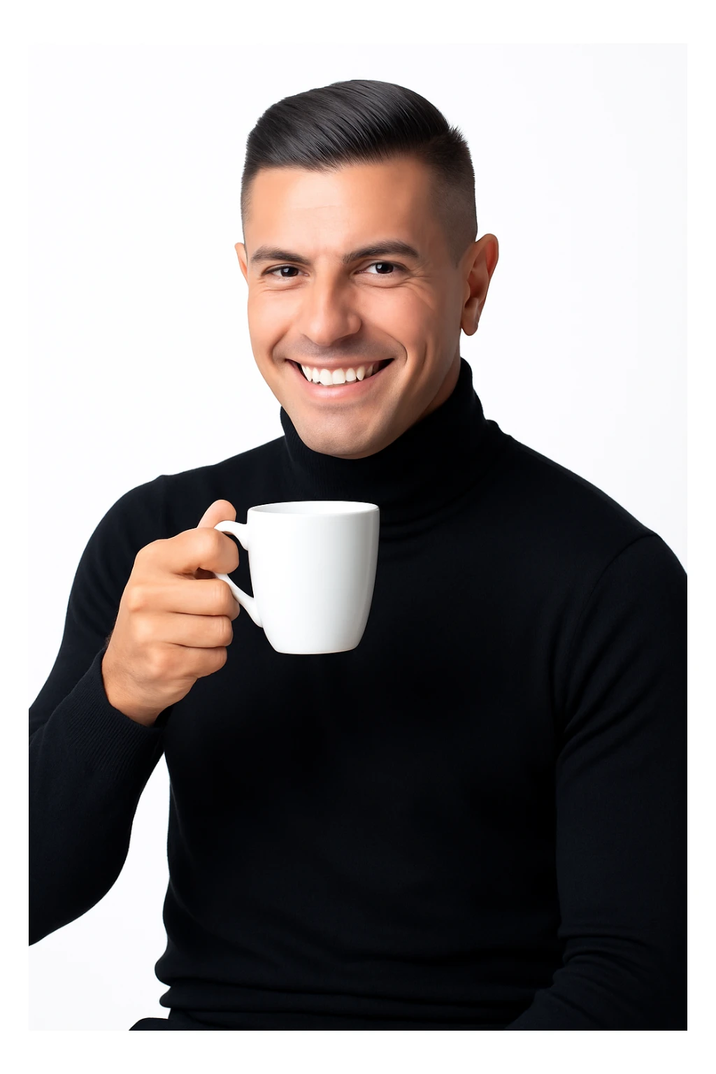 uomo beve il caffè sticker