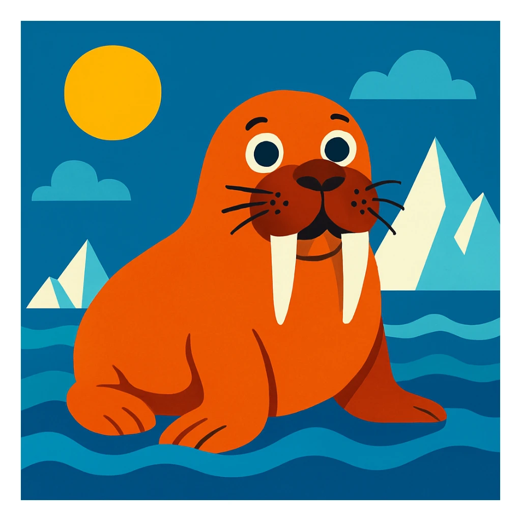 Walrus sticker