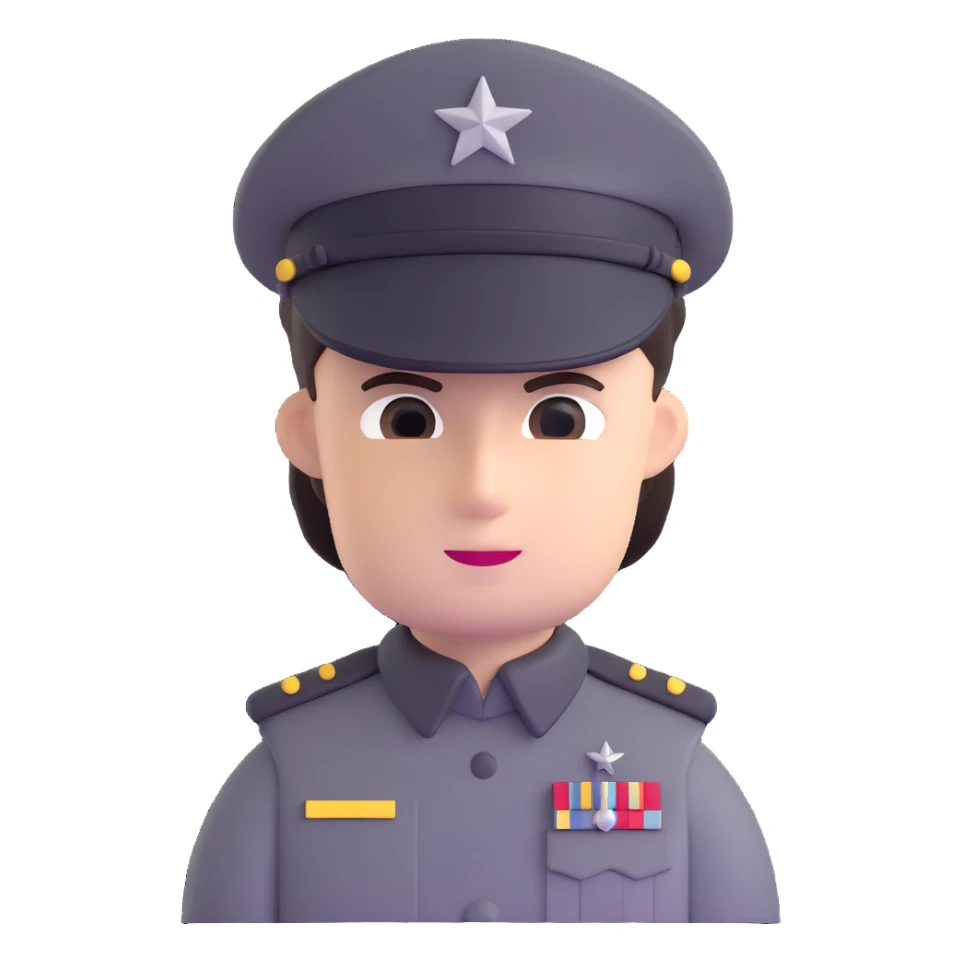 Imperial officer with rank insignia and olive-gray uniform from Star Wars sticker
