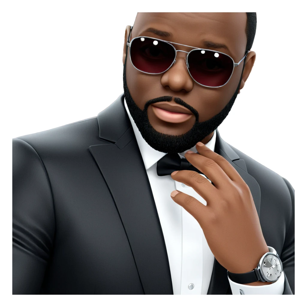 stylish male in formal wear sticker