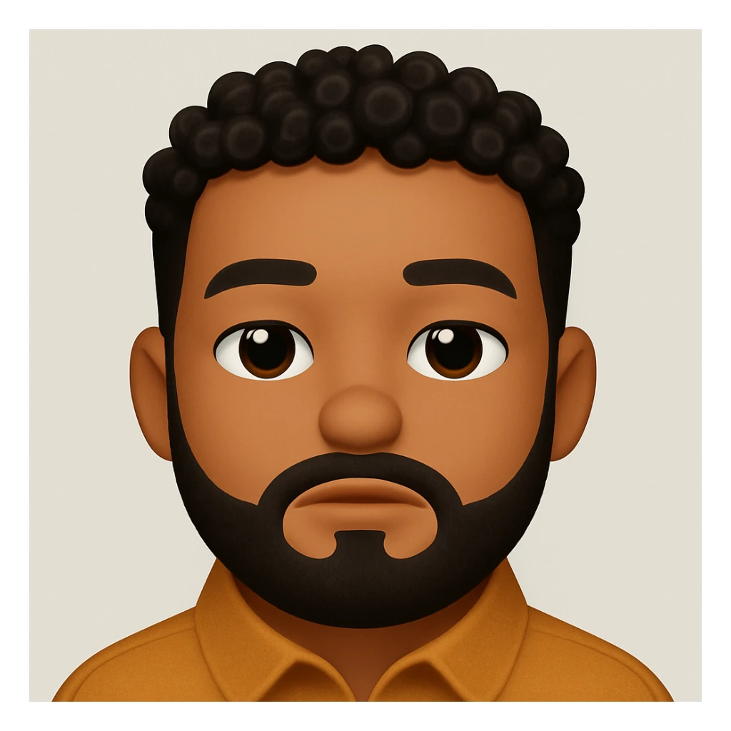 Turn this portrait photo into an iOS style emoji with high definition, precise details, smooth shading, and clear facial features. Keep a neutral background. The style should resemble Apple's emoji style. sticker