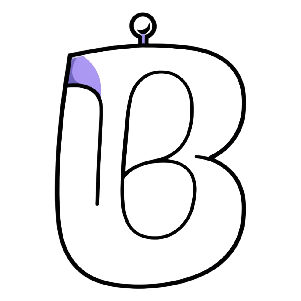 Elegant number 6 made of pearls or with pearl decorations sticker