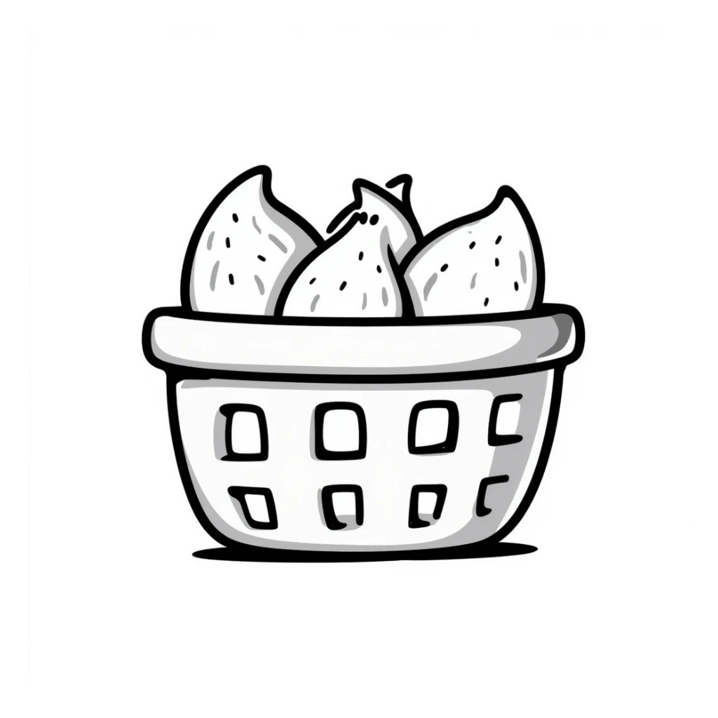 a basket with holes sticker