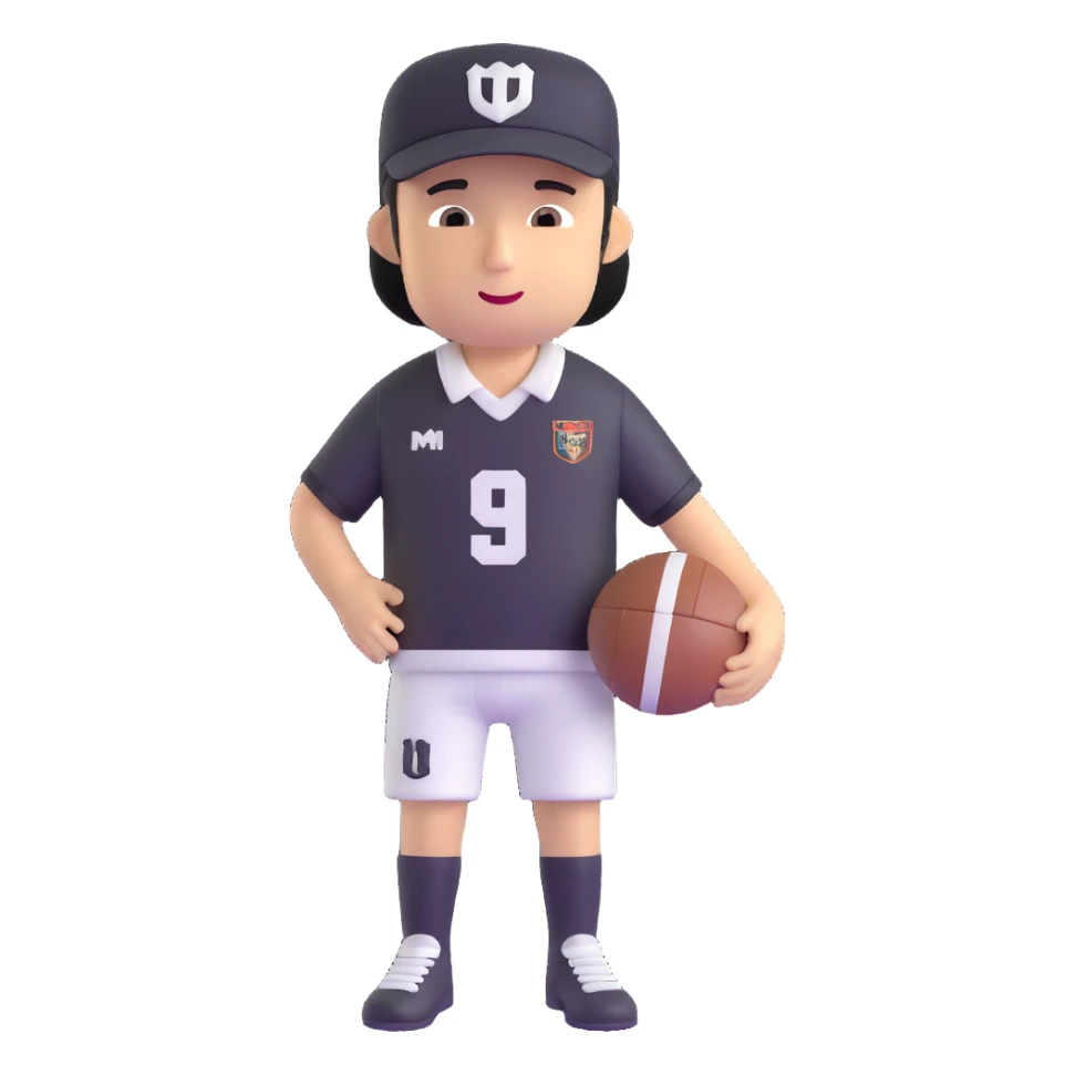 football fan wearing a team jersey and hat sticker