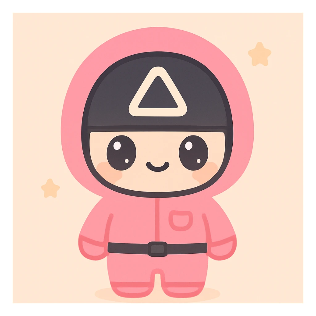 Squid Game, Pink Suit Warden sticker