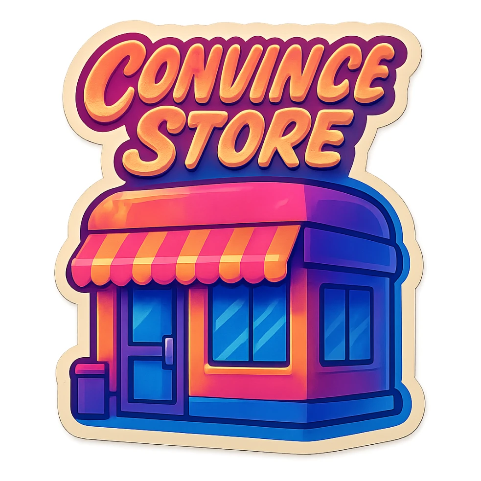 Convince store poor store & More sticker