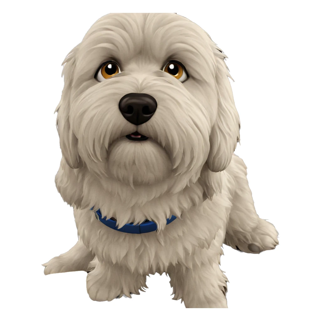 dog using computer realistically sticker