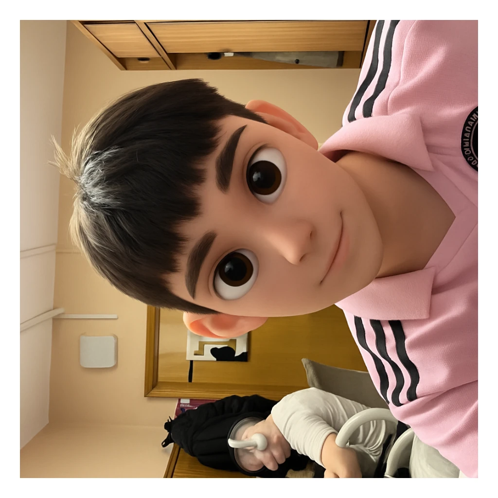 make the face slimmer in 3d-emoji style sticker