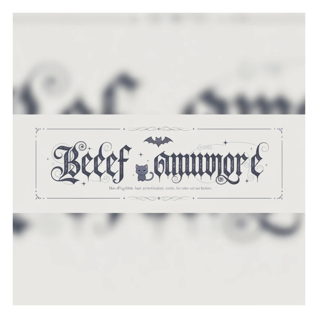 goth banner, cute, expressive, minimal, variation 2 sticker