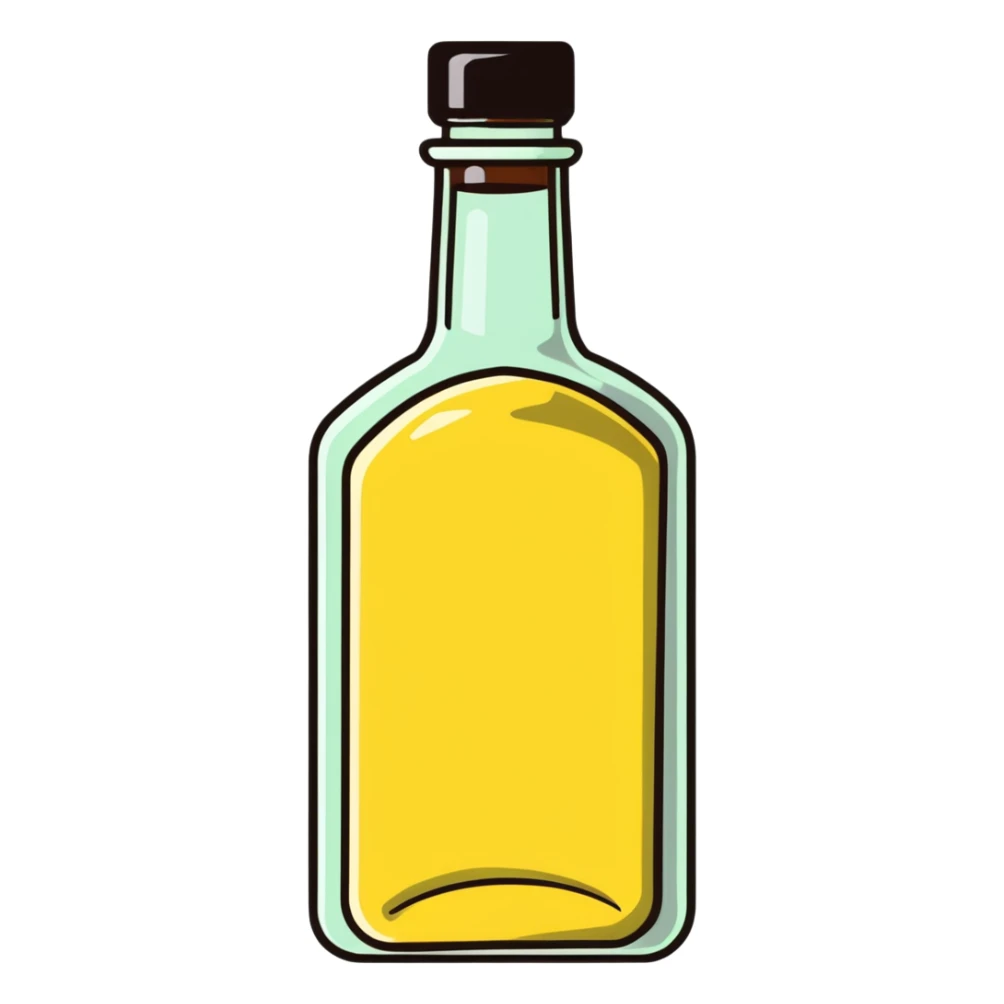 bottle of vinegar sticker