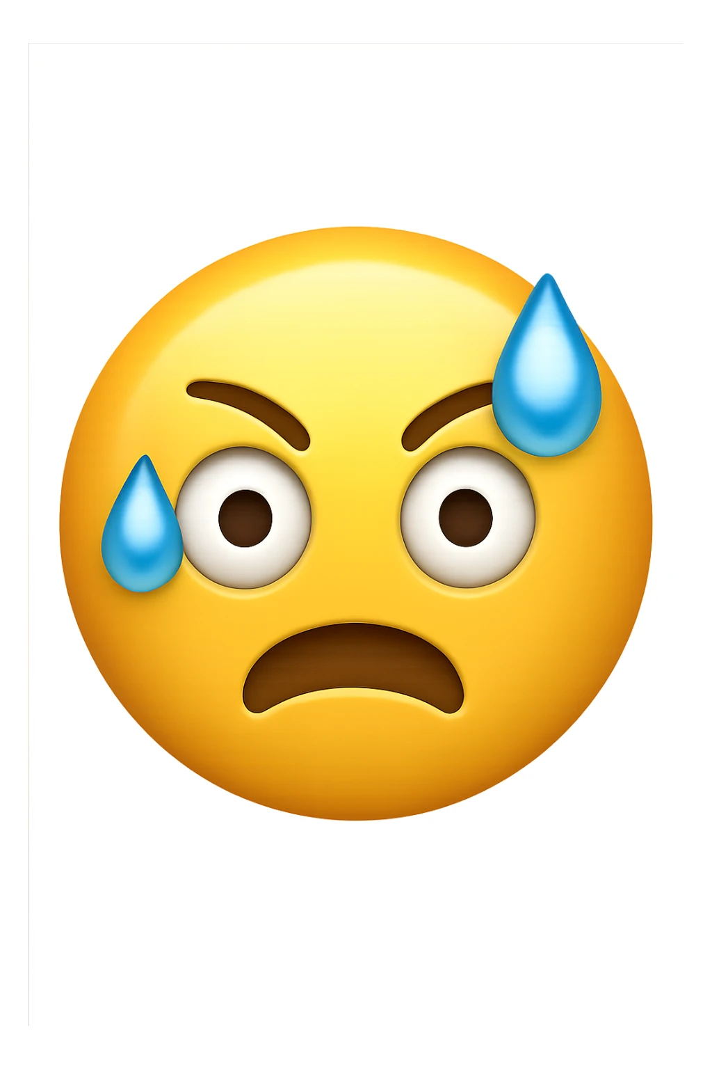 irritabilità o ansia improvvisa emoji stile iphone sticker