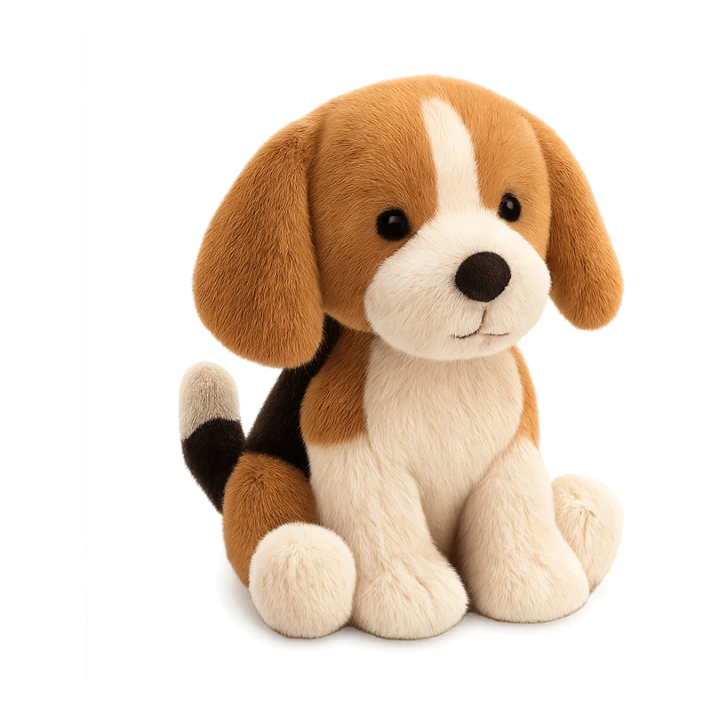 cute beagle puppy jellycat plushie sticker
