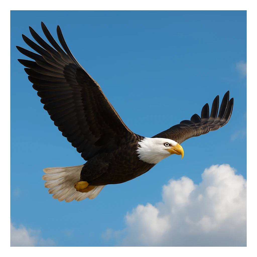 Bald eagle sticker