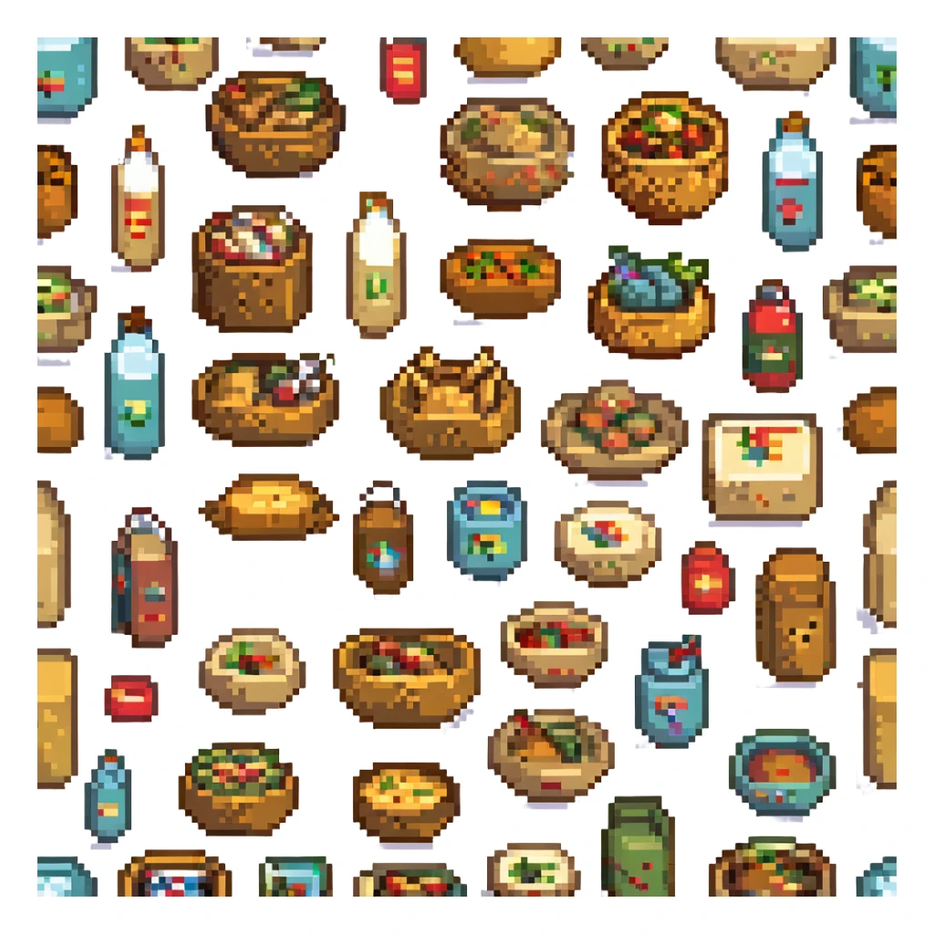 variety of snack foods sticker