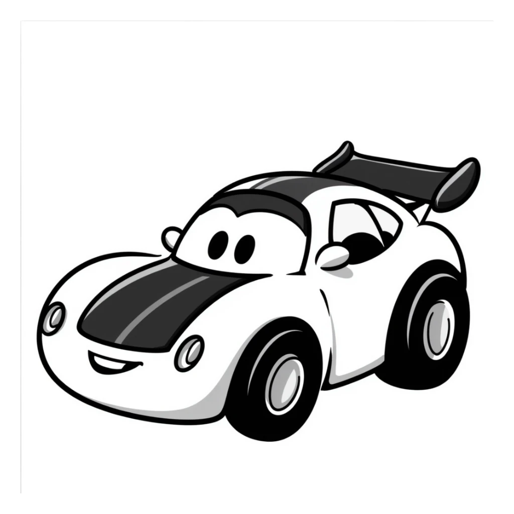 Octane from Rocket League, hand drawn doodle style sticker