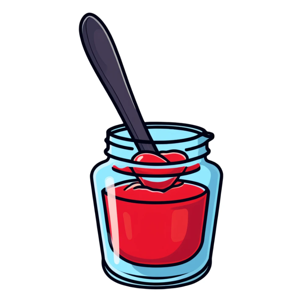 a spoonful of jelly sticker