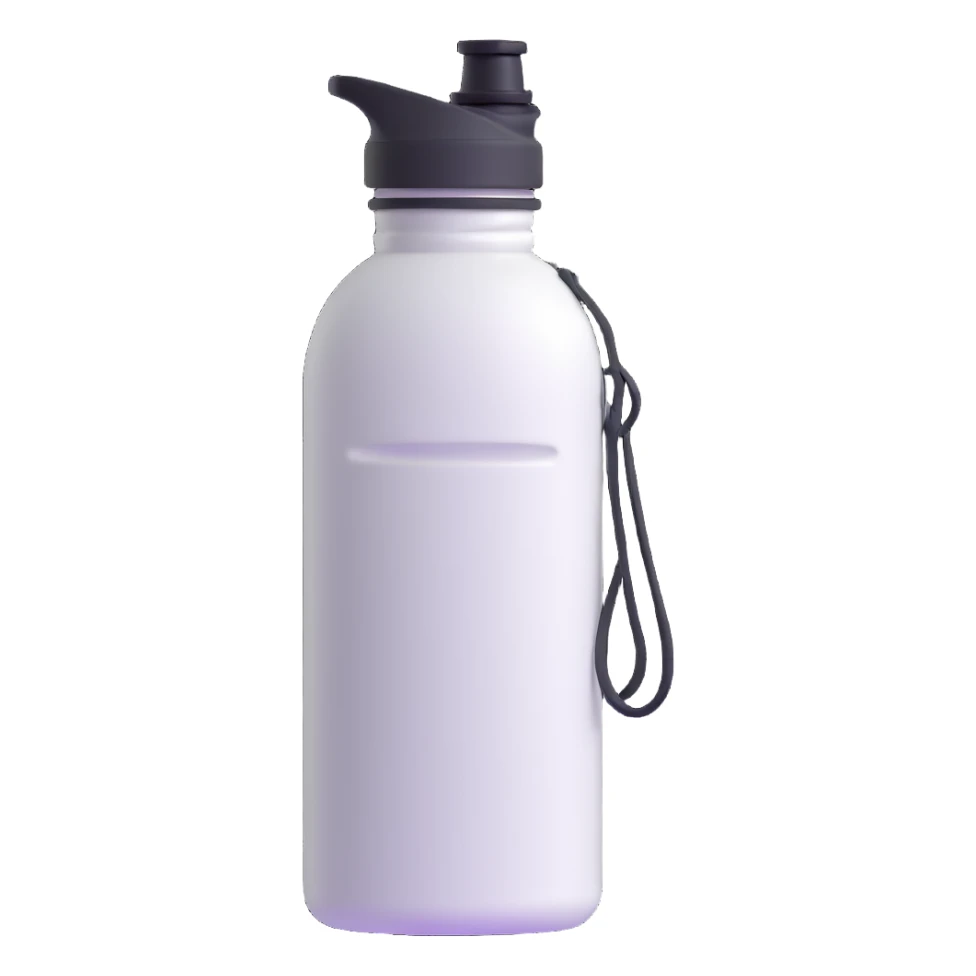 white outdoor camping water bottle canteen sticker