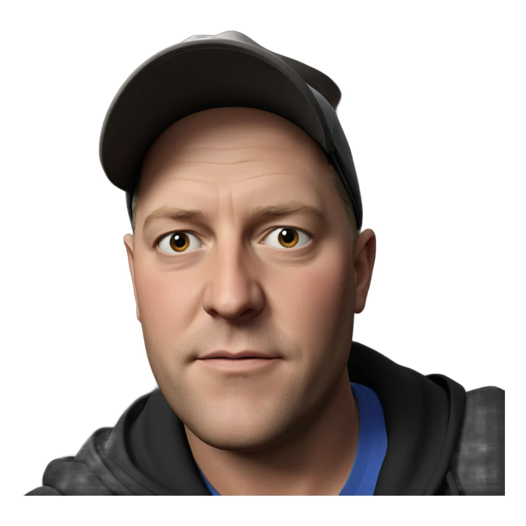 portrait of a boy with hat sticker