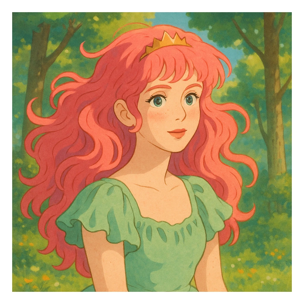 Chappell Roan in whimsical ghibli style with soft lighting sticker