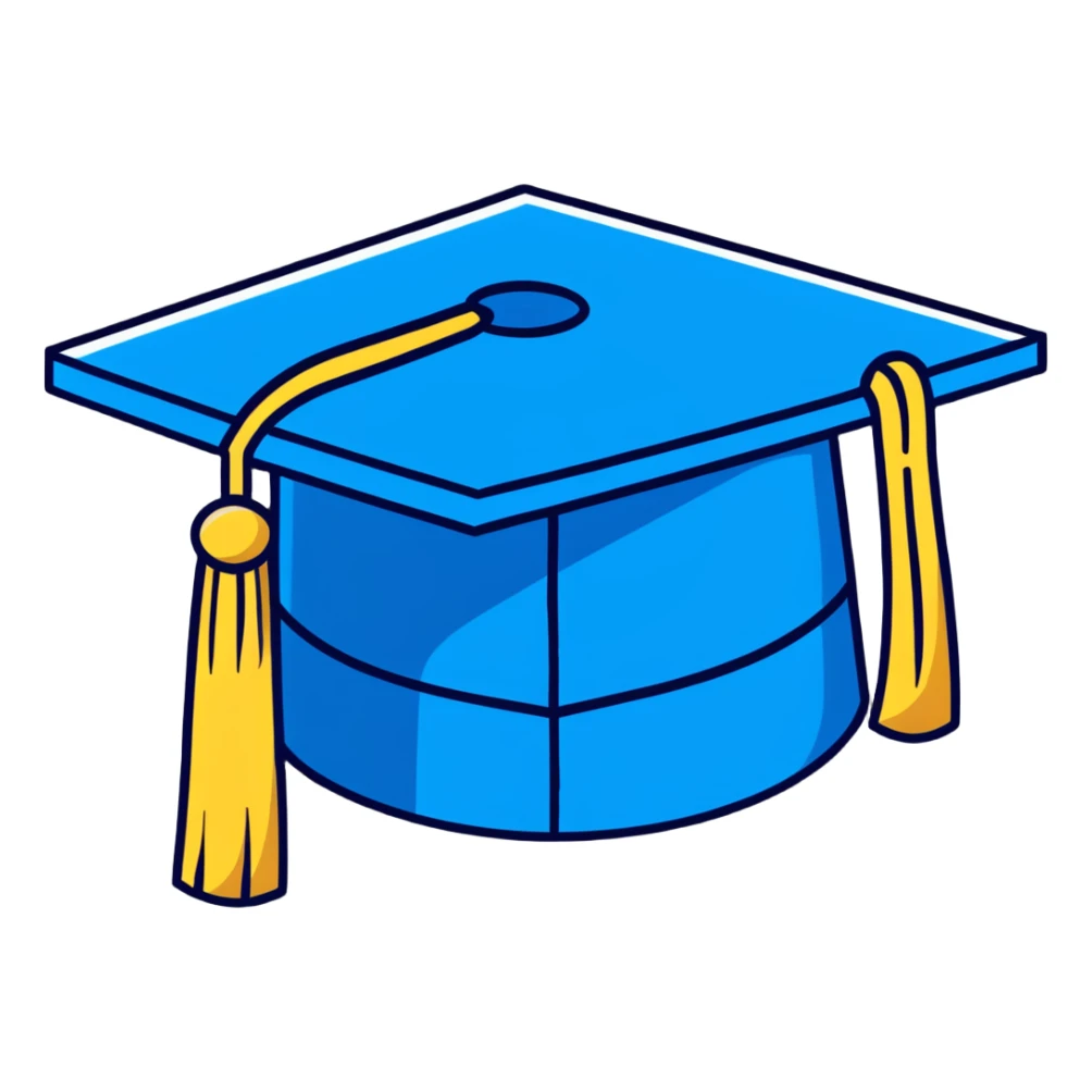 Coursera logo sticker with certificate and graduation cap sticker