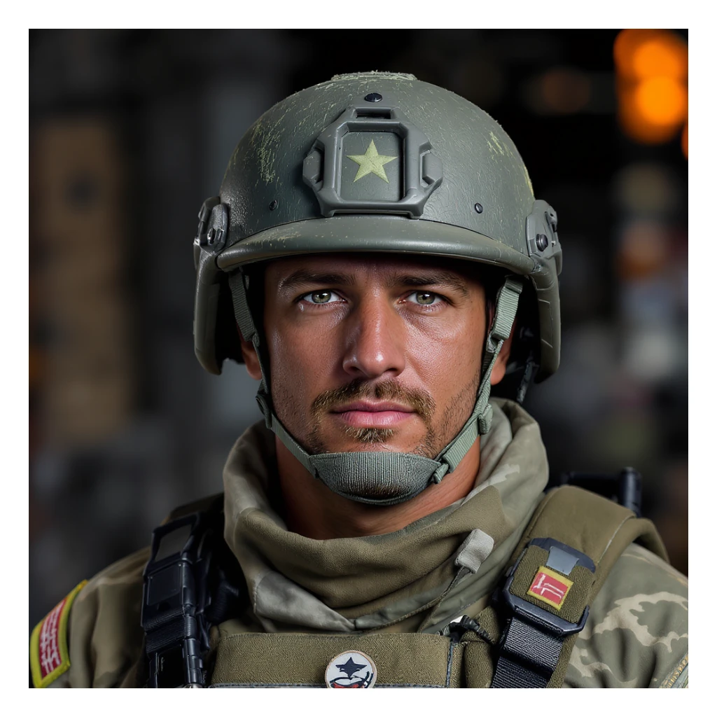 realistic military helmet, detailed, high resolution sticker