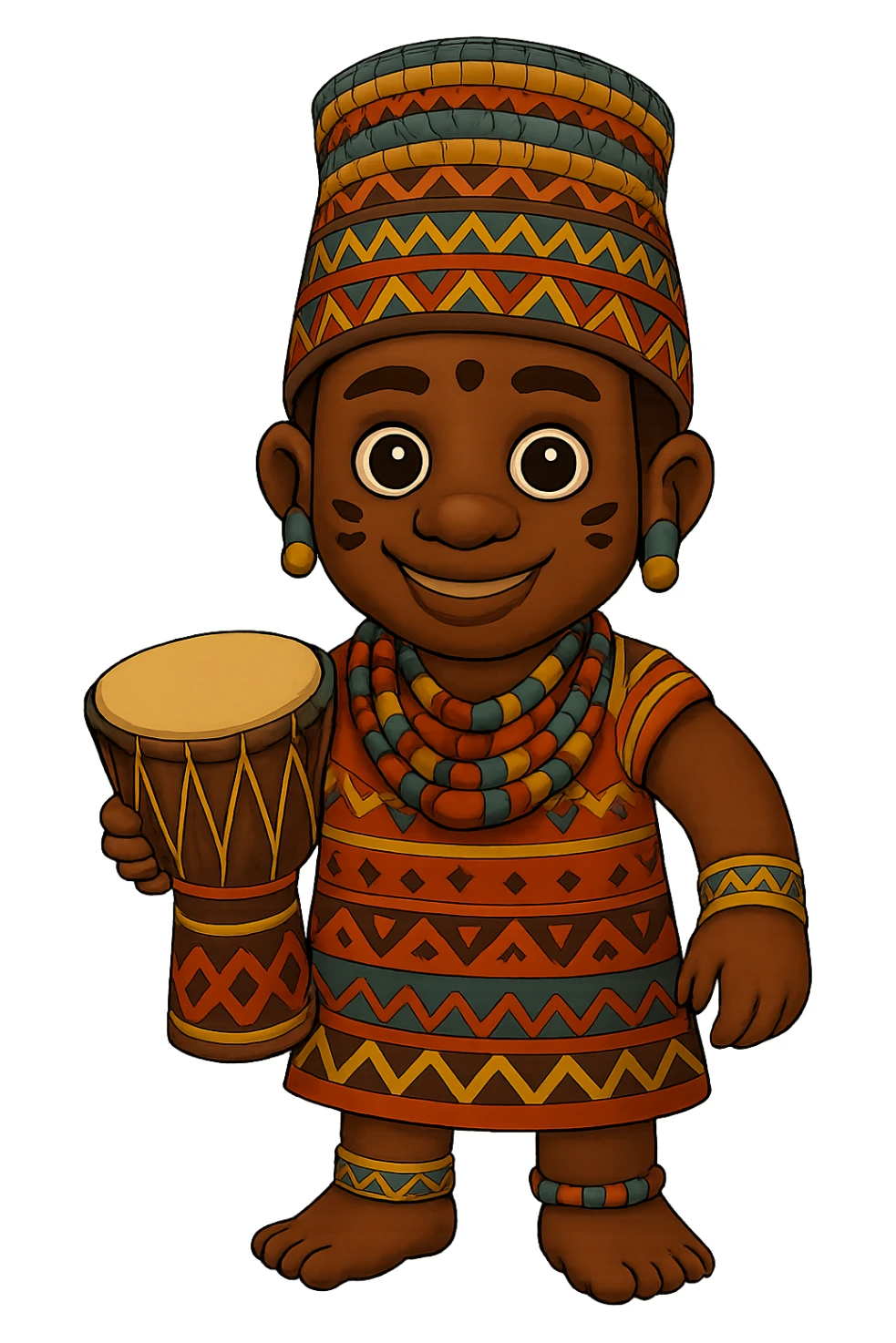 Remove the background and keep only the character in a transparent PNG. Preserve the character details and ensure the background is fully transparent. sticker