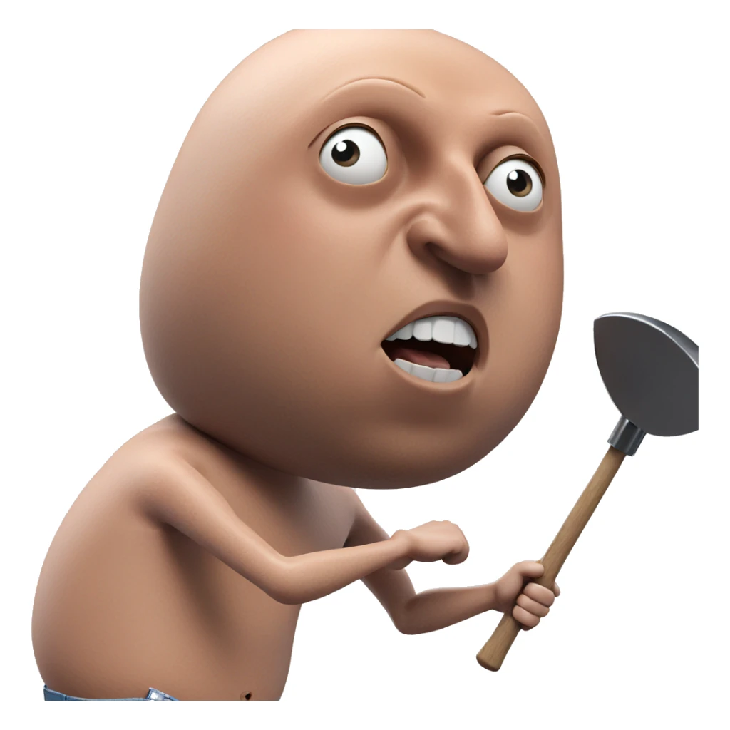 hammering in a solo parody sticker