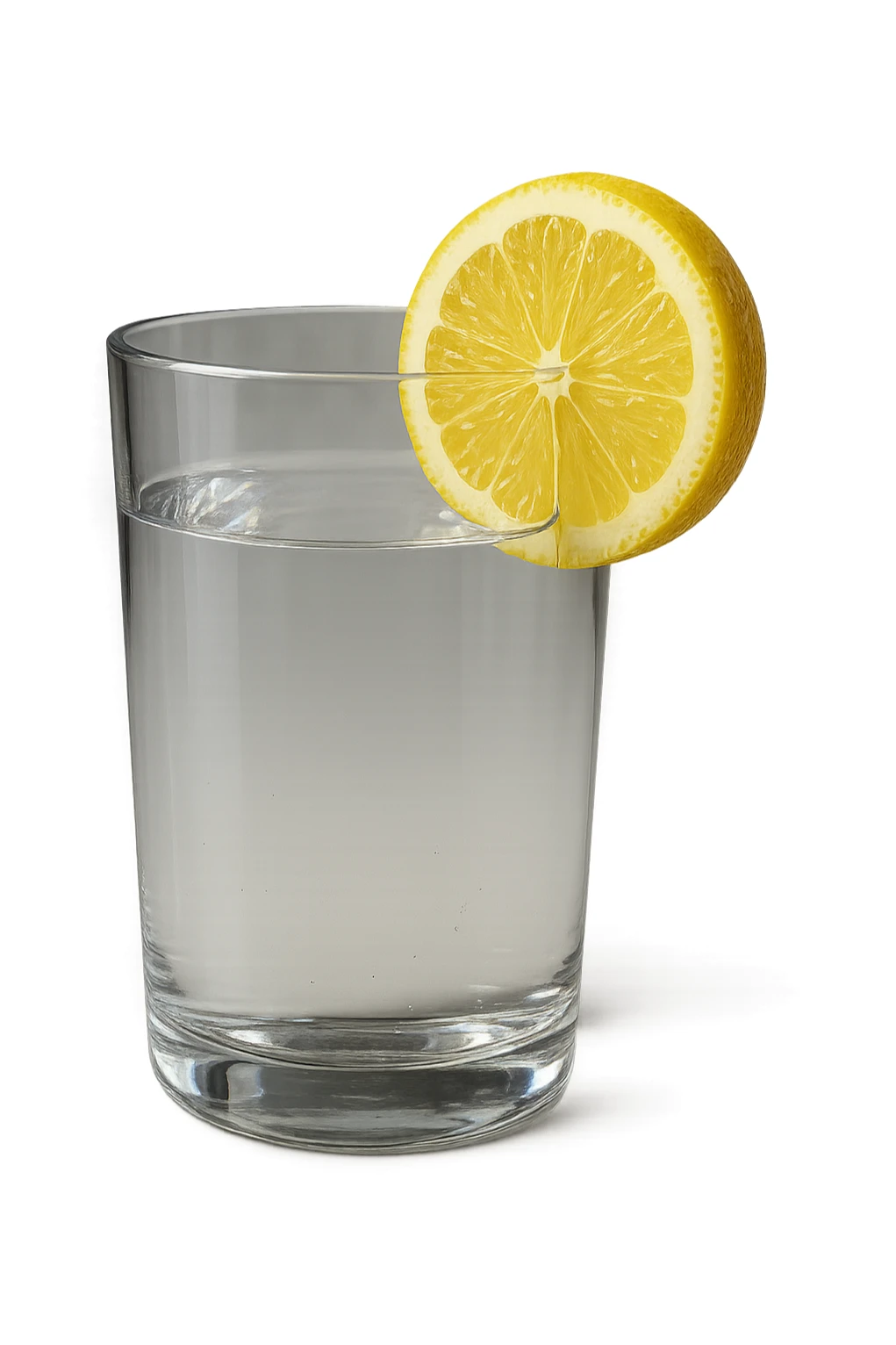 bicchiere di acqua e limone 3d sticker