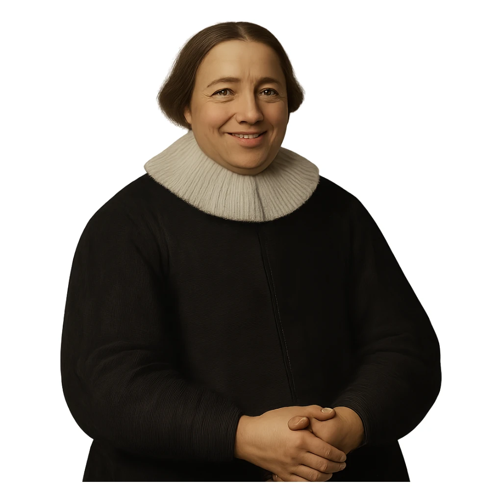 сгенерируй изображение в таком же стиле как на референсе, чтобы мужчина с референса стоял со сложенными руками, смотрел на нас и улыбался. фон прозрачный sticker