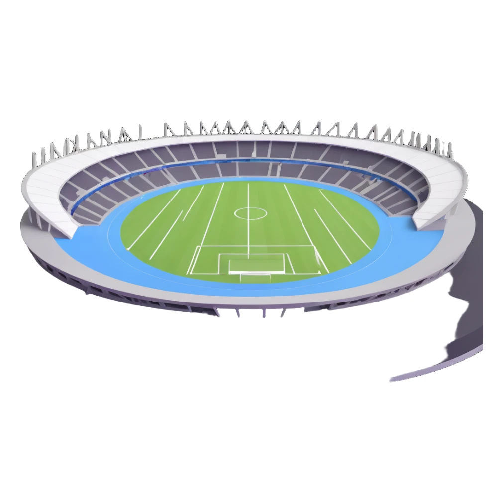 football with Sochi Olympic stadium background sticker