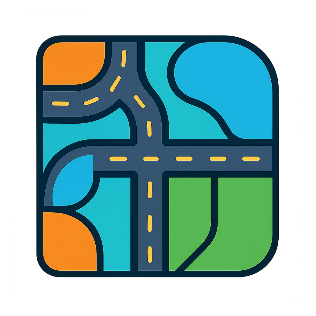 road network sticker