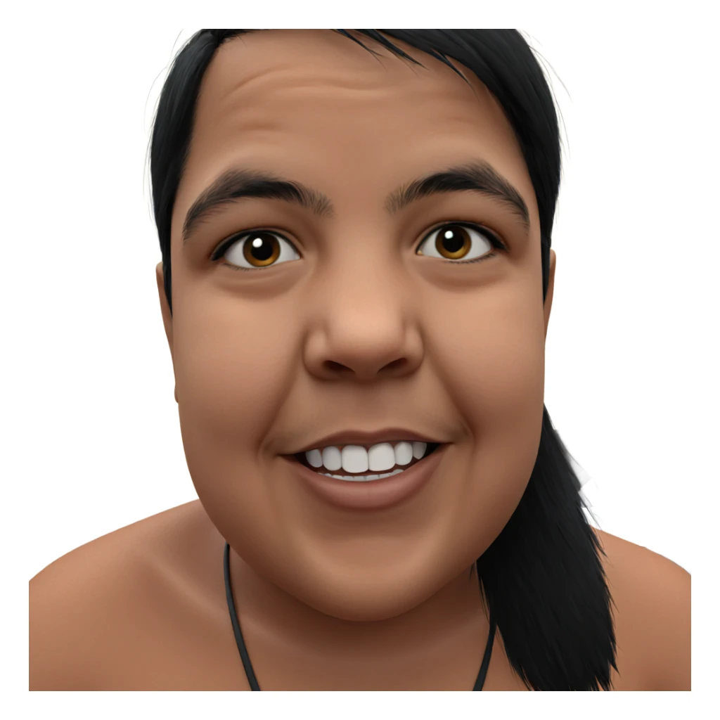 smiling boy with black hair sticker