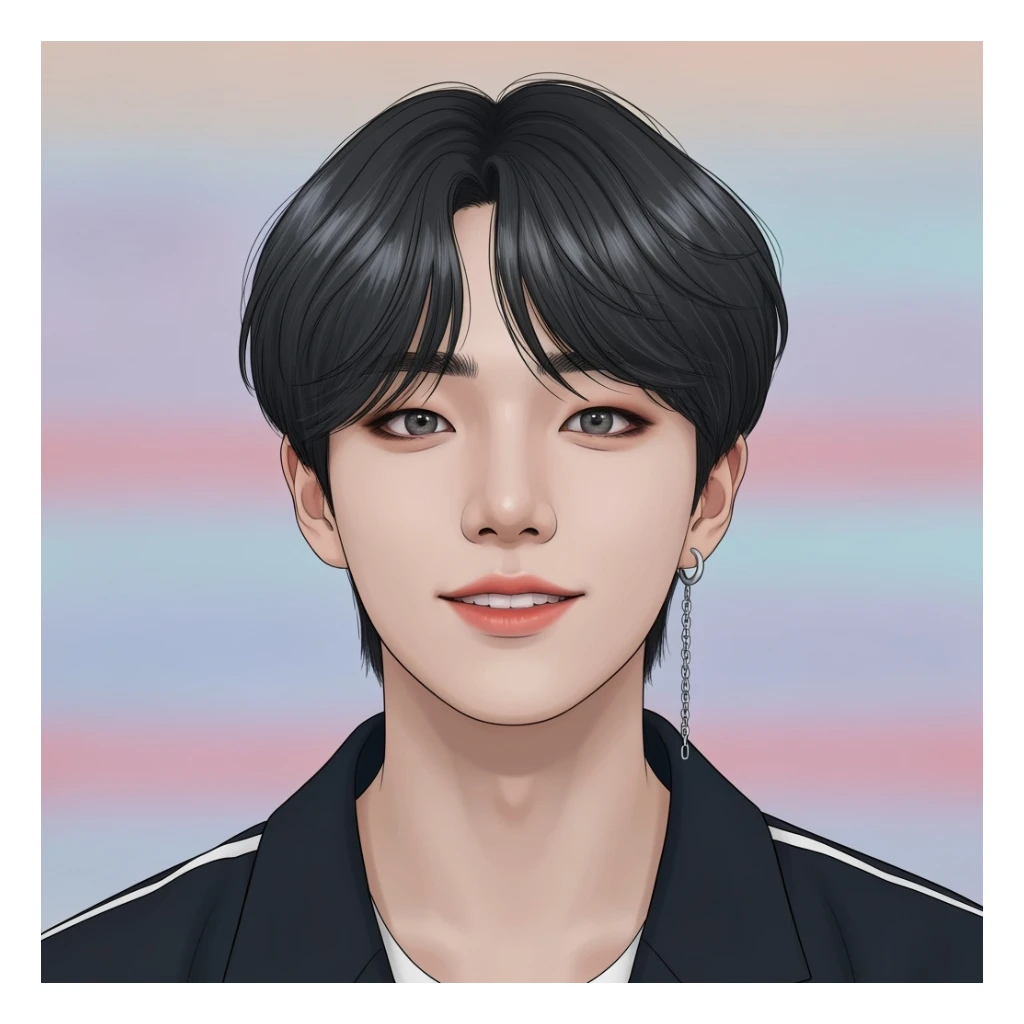 kpop object profile picture, minimal, expressive, variation 1 sticker