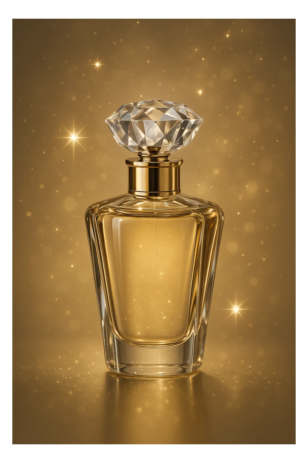 luxury perfume bottle with sparkles, slay object, elegant and glamorous sticker