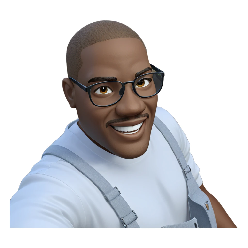 smiling boy in white shirt sticker