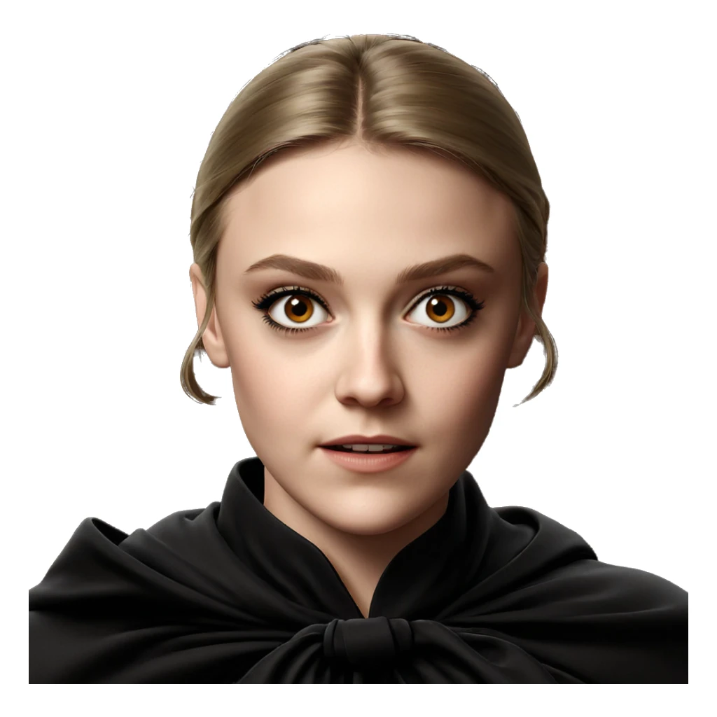 portrait of a girl sticker