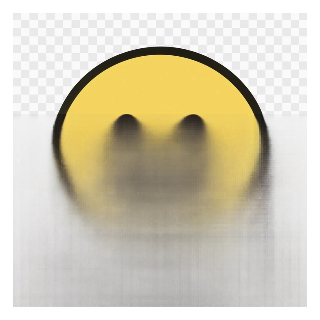 classic yellow smiley face emoji, simple and iconic sticker