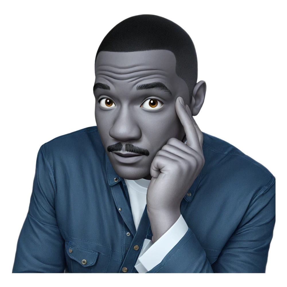 realistic portrait of a man sticker